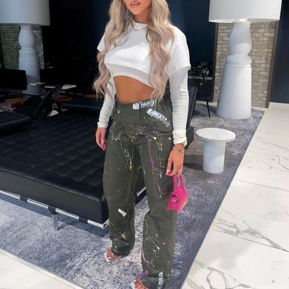 Cargo Trousers - Custom Paint - Picture 2 of 5